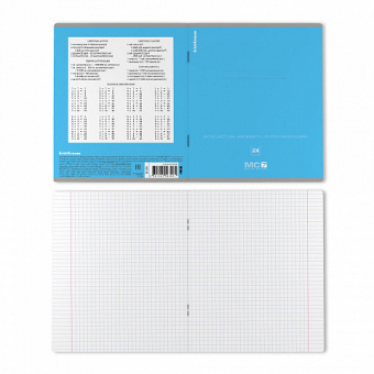 Тетрадь школьная ученическая ErichKrause MC-7 ассорти, 24 листа, клетка