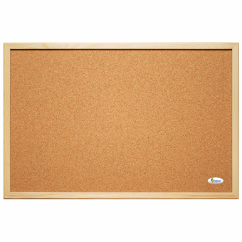 Доска пробковая, 90 × 120 см, деревянная рамка