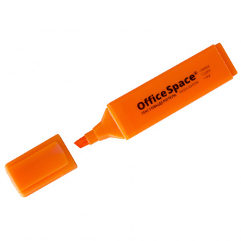 Текстовыделитель OfficeSpace, скошенный наконечник 1-5 мм, оранжевый