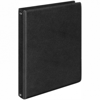 Тетрадь на кольцах А5, 80л., BG, обл. ПВХ, чёрный