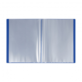 Папка с 20 вкладышами СТАММ А4, 14мм, 500мкм, пластик, синяя