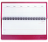 Планинг настольный недатированный (305x140 мм) BRAUBERG "Rainbow", кожзам, 60 л., розовый
