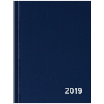 Ежедневник датированный OfficeSpace на 2019 г., А6, бумвинил, 168 л., синий