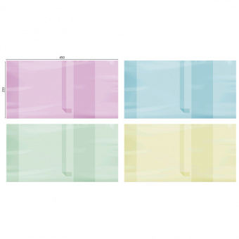 Обложка для учебников ArtSpace, 200 мкм, 233 × 450 мм, универсальная, с закладкой, цветная