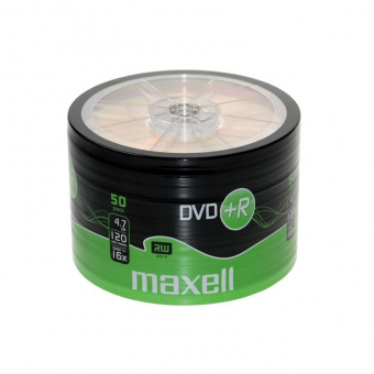 Диск DVD+R Maxell 16x 4.7 ГБ, по 50 штук