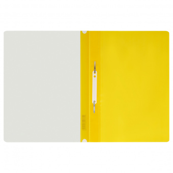Папка-скоросшиватель пластиковая с перфорацией СТАММ А4, 120мкм, желтая