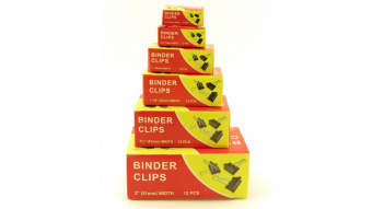 Зажим 32мм черный Binder clips