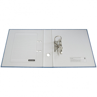 Папка-регистратор OfficeSpace А4 с мраморным покрытием, 70 мм, синяя