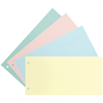 Разделители листов, прямоугольные, картонные, 100 шт., 4 цвета