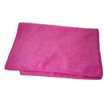 Салфетка микрофибра махра 220г/м2 розовая 40х50