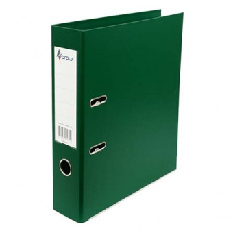 Папка-регистратор Forpus А4, с покрытием из ПВХ/ЭКО, 70 мм, зеленая