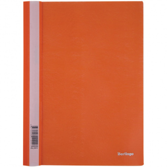 Папка с пластиковым скоросшивателем Berlingo, А4, 180 мкм, оранжевая