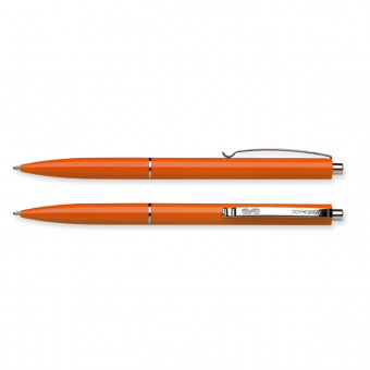 Ручка шариковая автоматическая Schneider "К15", синий стержень, корпус оранжевый
