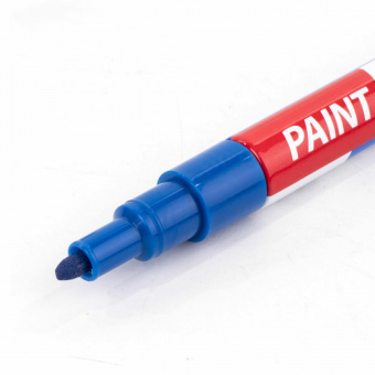 Маркер-краска лаковый EXTRA (paint marker) 2 мм, СИНИЙ, УЛУЧШЕННАЯ НИТРО-ОСНОВА, BRAUBERG