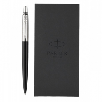 Набор Parker «Jotter Bond Street BLK»: ручка шариковая и блокнот