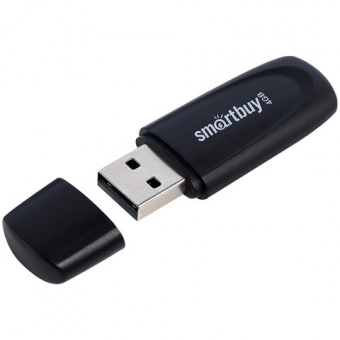 Флэш накопитель 4 GB SMARTBUY Scout USB 2.0, черный