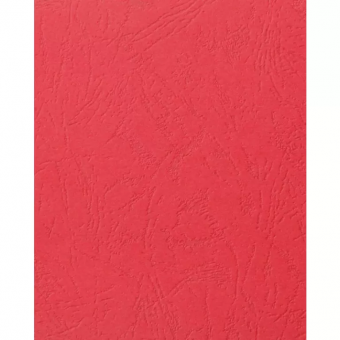 Обложки картонные А4 WP-7 "кожа" 230 г/м2, красный, уп/100шт