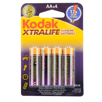 Батарейка LR6 «Kodak. XTRALIFE», тип AA (1 шт.)