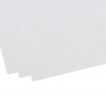 Обложки для переплета  картон «кожа» А4 100шт.  белые 