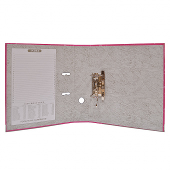 Папка-регистратор «Century» А4 с мраморным покрытием, 70 мм, розовая