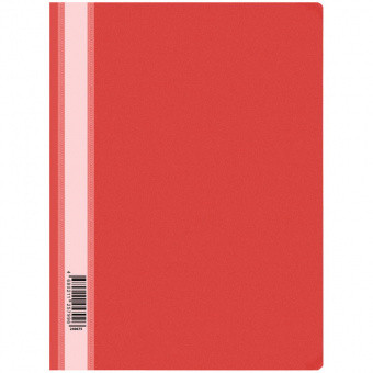 Папка с пластиковым скоросшивателем OfficeSpace, А4, 120 мкм, красная