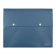 Папка-конверт с 2 кнопками «Perlen», А4, 450мкм, корешок 30мм, синий металлик