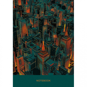 Блокнот Канц-Эксмо «Городской стиль. Огни мегаполиса», А4, 200 листов, клетка, твердый переплет