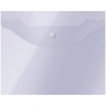 Папка-конверт с кнопкой OfficeSpace, А5, 150 мкм, прозрачная