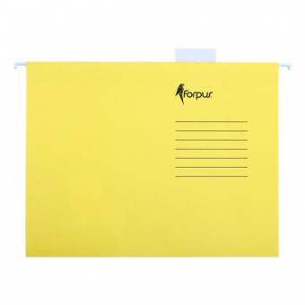 Подвесная папка Forpus, 310 × 234 мм, А4 до 80 л., табуляторы, желтая