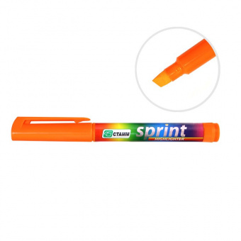Текстовыделитель «Sprint», скошенный наконечник 1-5 мм, оранжевый