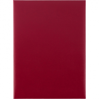 Папка адресная бумвинил, без надписи, 220х310 мм, в индивидуальной упаковке, красная