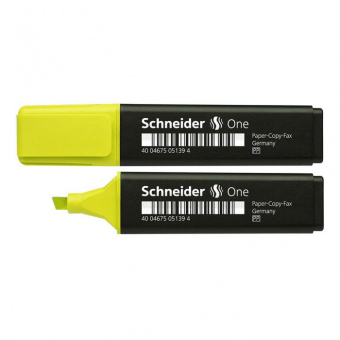 Текстовыделитель Schneider «One 151», скошенный наконечник 1-5 мм, желтый