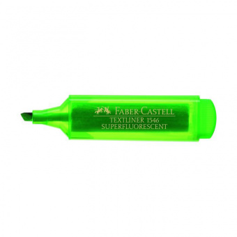 Текстовыделитель «1546», скошенный наконечник 5 мм, флуоресцентный зеленый
