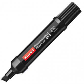Маркер перманентный Luxor "510", 5-7мм, чёрный, скош. наконечник
