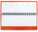 Планинг настольный недатированный (305x140 мм) BRAUBERG "Rainbow", кожзам, 60 л., оранжевый