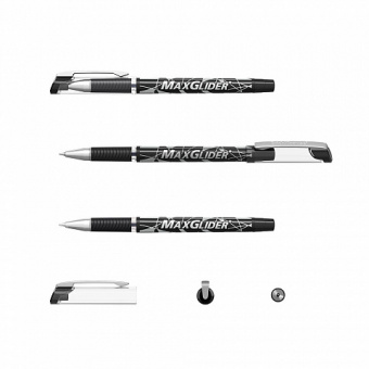 Ручка шариковая ErichKrause MaxGlider Stick&Grip 0.7, Ultra Glide Technology, цвет чернил чёрный