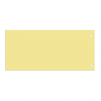 Разделители листов, картонные, комплект 100 шт., 240х105 мм, желтые