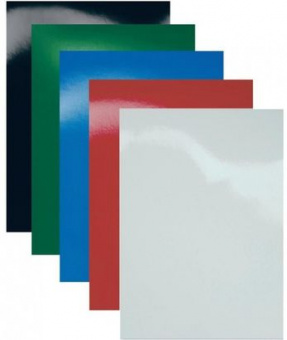 Заготовка обложек для переплета пластик ПВХ O.CLEAR /100Шт/0,20мм красные  А4