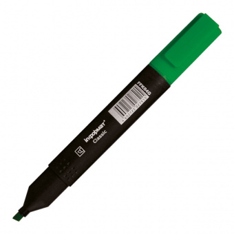 Текстовыделитель inФОРМАТ «Classic», скошенный наконечник 1-5 мм, зеленый