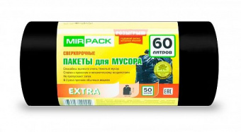 Мешки ПНД MIRPACK "EXTRA" 60л/20шт 60*70 см