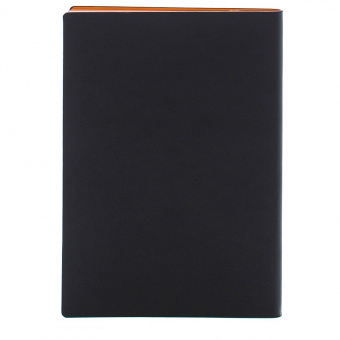 Ежедневник недатированный «In Black», А5, искусственная кожа, 136 л, оранжевый