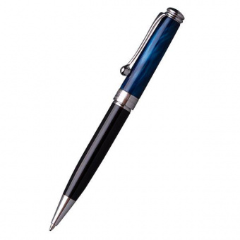Ручка подарочная в футляре Manzoni «Rimini», шариковая автоматическая 0,7 мм, стержень синий