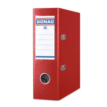Папка-регистратор «Donau», А5, с покрытием из ПВХ/ЭКО, 75 мм, красная