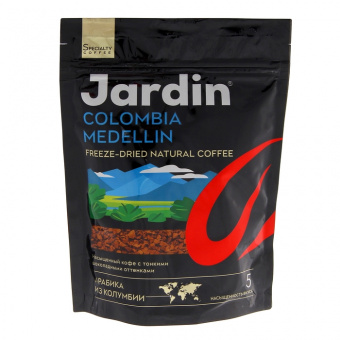 Кофе натуральный растворимый сублимированный Jardin «Колумбия Меделлин» 150 г, мягкая упаковка