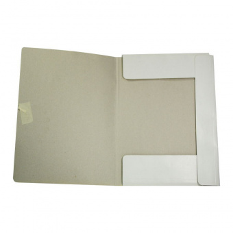 Папка для бумаг архивная, немелованный картон, 2 х/б завязки, 220 г/м², белая