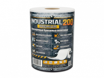 Полотенца бумажные рулонные 1сл. 1рул. 200м. "NOVA VETA "industrial premium"" 200 метров, 100% целлюлоза