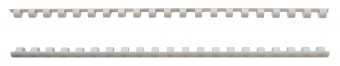 Пружины для переплета Silwerhof, пластик, 8 мм, 21-40 л, А4, 100 шт., белый