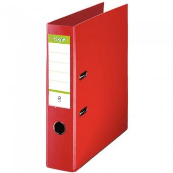 Папка-регистратор YesЛи, А4, с покрытием из ПВХ/ЭКО, 75 мм, красная