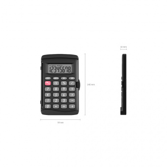 Калькулятор  8-р. карман., ErichKrause PC-131 Classicl, черный