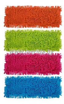 Насадка для швабры сменная из шенилла с подкладкой "Лапша" 42*13см, микс цвета